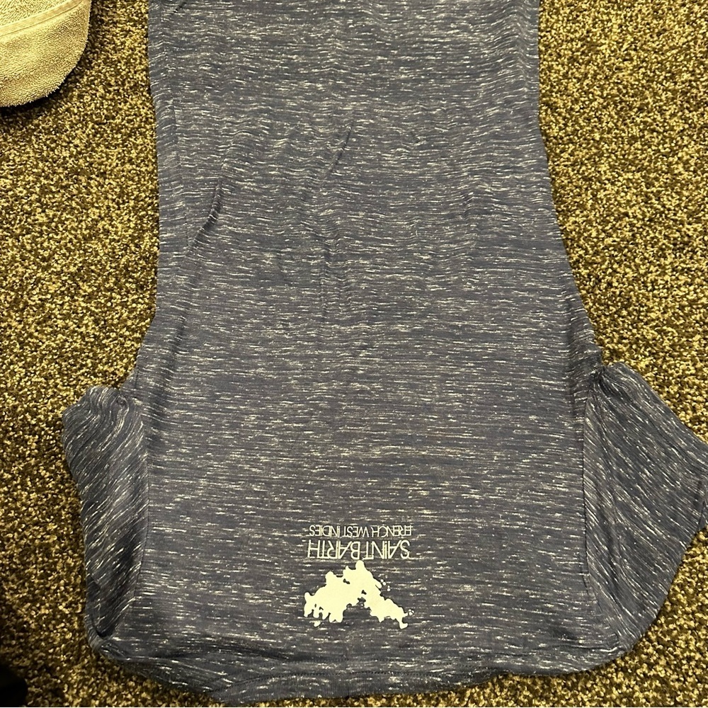 Saint Barth Blue V-Neck T-Shirt - Picture 11 of 12